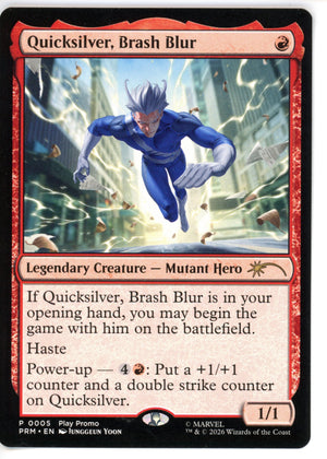 Magic Single: Quicksilver, Brash Blur - Standard Showdown Promos NM