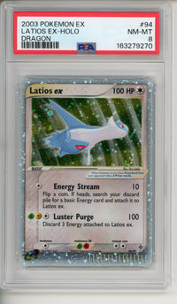 Pokemon Graded: Latios EX Holo #94 PSA 8