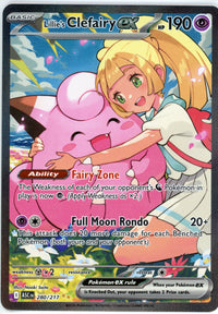 Pokemon Single: Lillie's Clefairy EX 280/217 NM