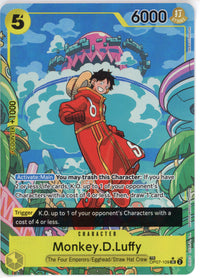 One Piece Single: Monkey. D .Luffy OP07-109 SR NM