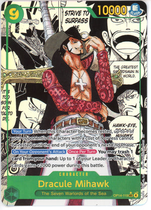 One Piece Single: Dracule Mihawk OP14-119 NM