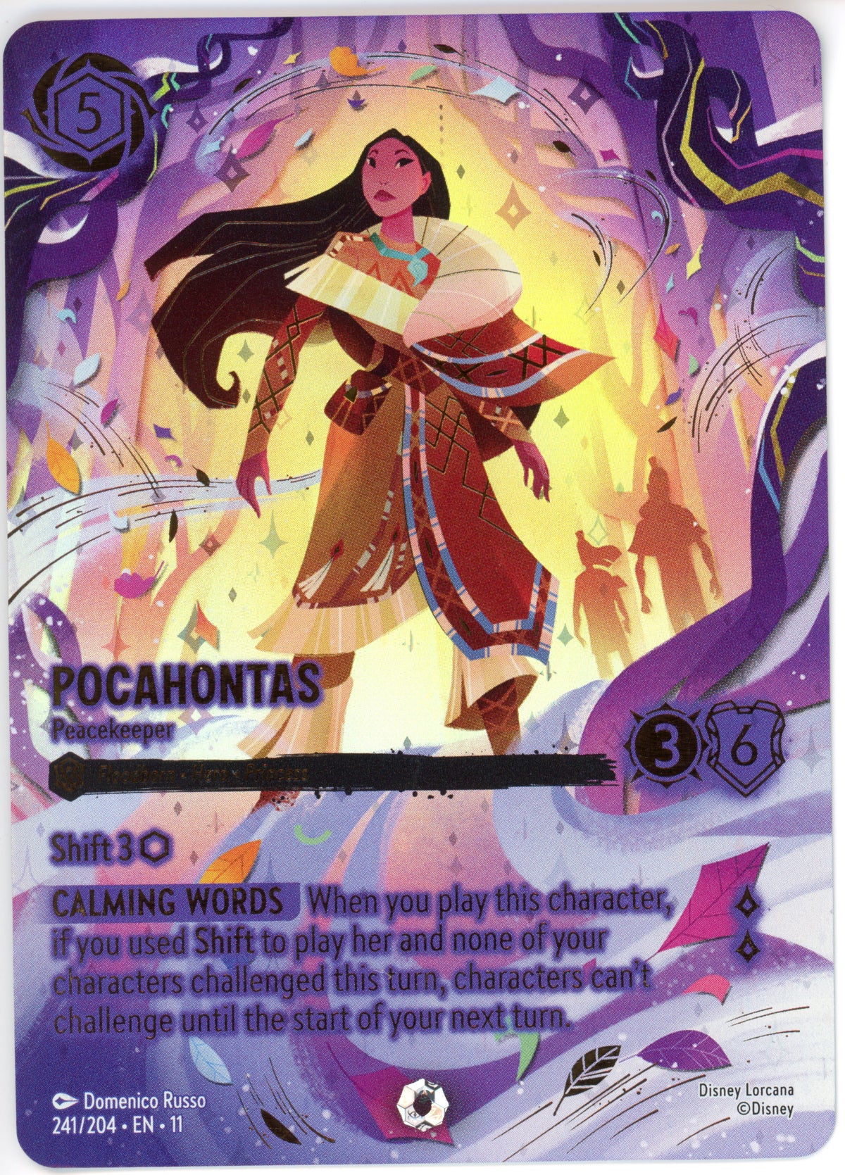 Lorcana Single: Pocahontas Peacekeeper 241/204 EN MP
