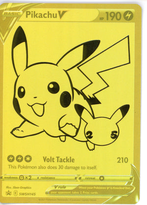 Pokemon Single: Pikachu V SWSH145 NM