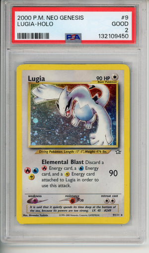 Pokemon Graded: Lugia Holo Neo Genesis PSA 2