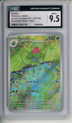 Pokemon Graded: Ivysaur (2023) SV151 167/165 CGC 9.5