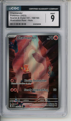 Pokemon Graded: Charmander (2023) 168/165 CGC 9