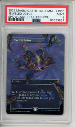 Magic Graded: Jeweled Lotus #1066 Textured Foil PSA 9
