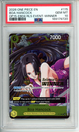 One Piece Graded: Boa Hancock OP15-EB04 Event Winner PSA 10