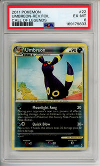 Pokemmon Graded: Umbreon Rev. Foil #22 PSA 6