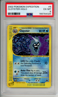 Pokemon Graded: Cloyster Holo #8 PSA 6