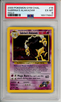 Pokemon Graded: Sabrina's Alakazam- Holo #16 PSA 6