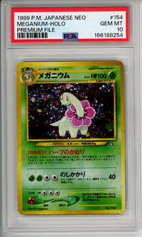 Pokemon Graded: JP Meganium- Holo #154 PSA 10