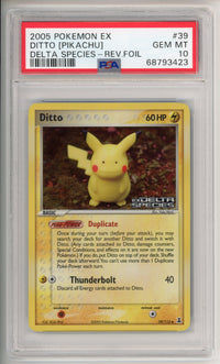 Pokemon Graded: Ditto (Pikachu) Rev. Foil Delta Species PSA 10