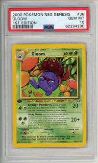 Pokemon Graded: Gloom 1st Ed. #36 Neo Genesis PSA 10