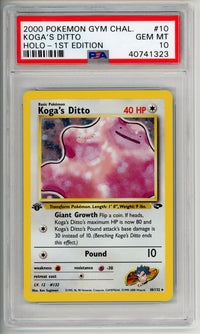 Pokemon Graded: Koga's Ditto 1st Ed. Holo Gym Challenge PSA 10