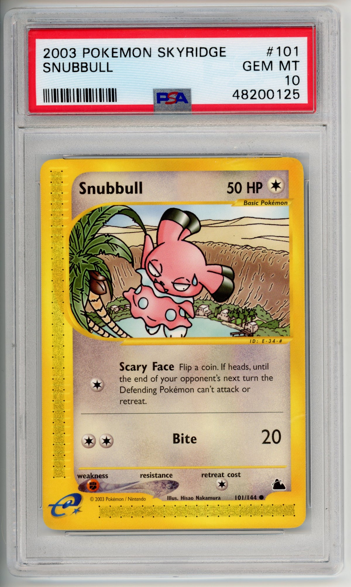 Pokemon Graded: Snubbull Skyridge #101 PSA 10