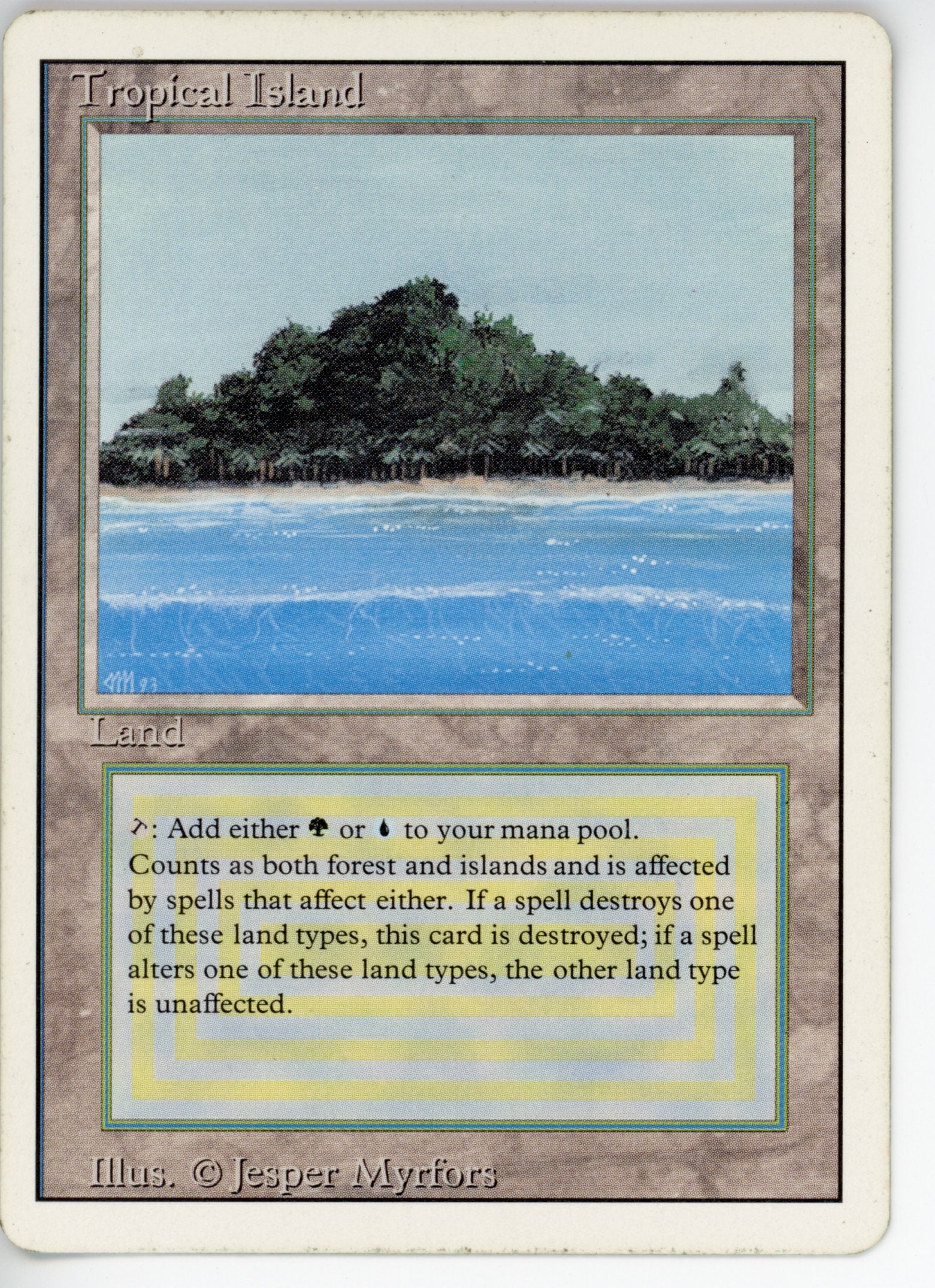 マジック：ザ・ギャザリング MTG Tropical  HP Magic the Gathering Single: Tropical Island Revised Edition HP