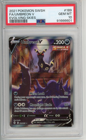 Pokemon Graded: Umbreon #189 Evolving Skies 2021 PSA 10