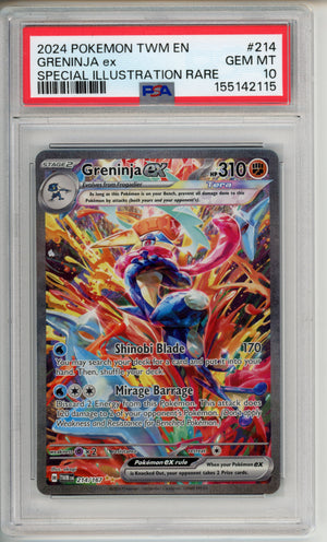Pokemon Graded: Greninja Ex #214 SIR 2024 PSA 10
