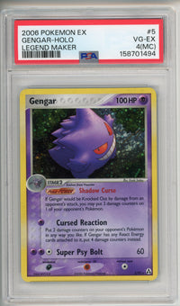 Pokemon Graded: Gengar Holo (2006) #5/92 PSA 5