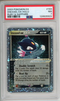 Pokemon Graded: Sneasel EX Holo (2003) PSA 7