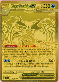 Pokemon Single: Mega Greninja ex 122/86 Chaos Rising (2026) Hyper Rare NM