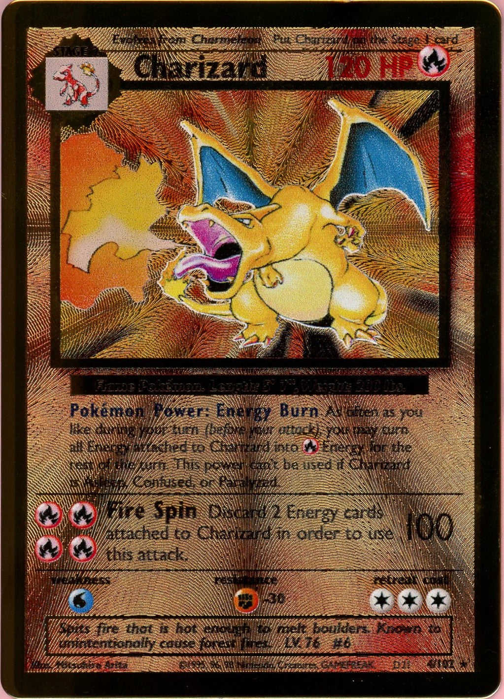 Pokemon Single: Charizard 4/162 Celebrations UPC Promo (2021) Metal NM