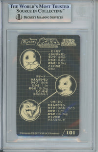 Pokemon Graded: Charizard Evolution Line Stickers #101 Diamond & Pearl (2006) Beckett 9