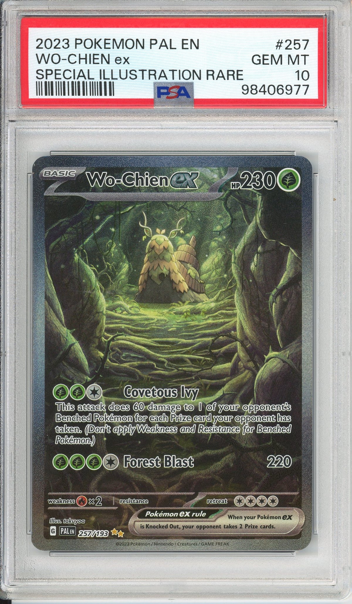 Pokemon Graded: Wi-Chien ex 257/193 Paldea Evolved (2023) SIR Holo PSA 10