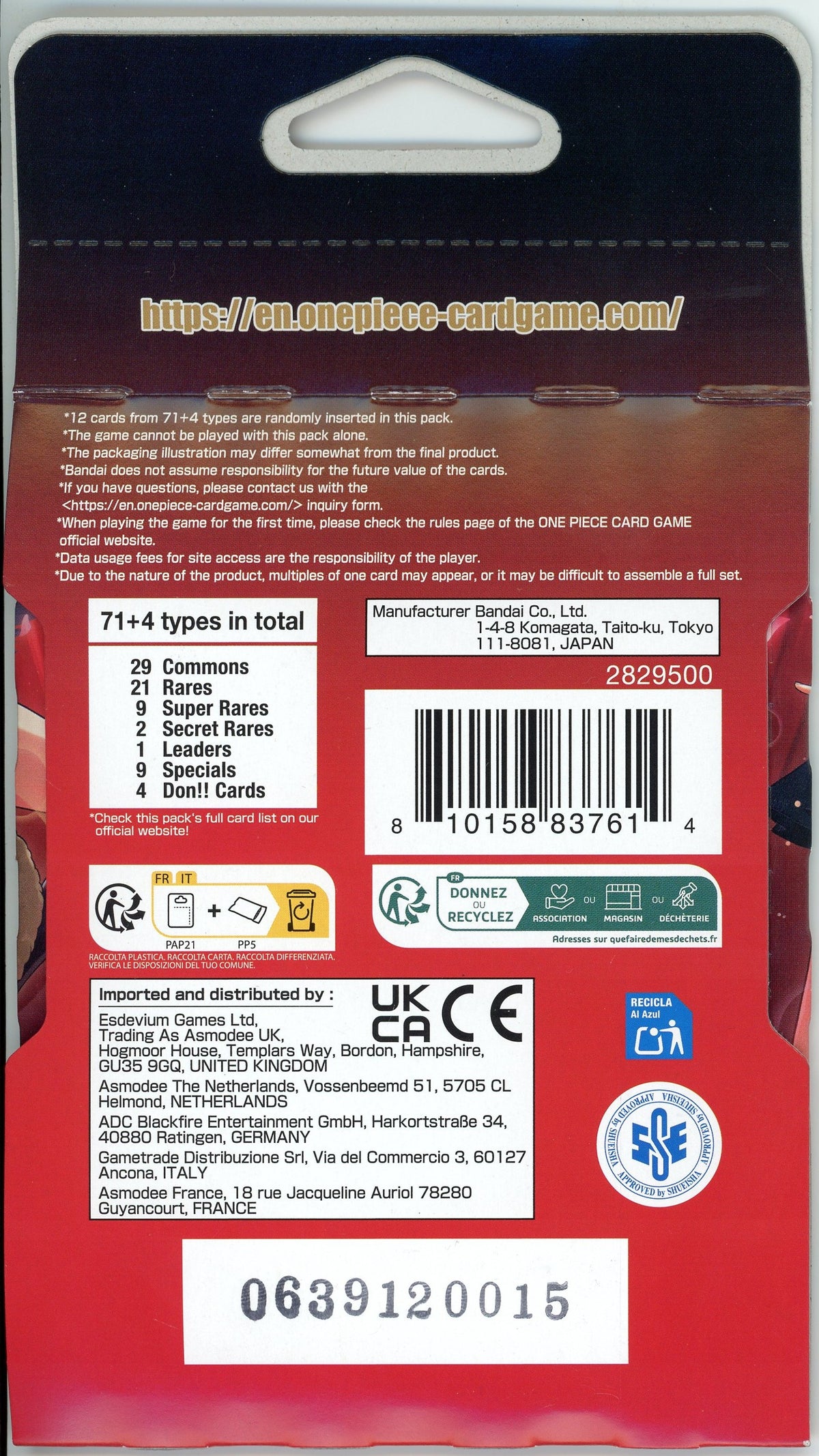 One Piece: One Piece Heroines Edition Sleeved Booster Pack (EB-03) – Double  Infinity Gaming