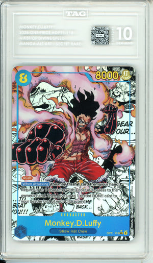 Pokemon Graded: Monkey D. Luffy OP11-118 A Fist Of Divine Speed TAG 10
