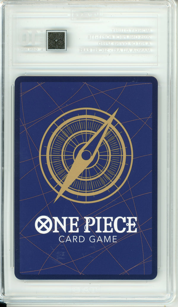 One Piece Graded: Monkey D. Luffy OP11-118 A Fist Of Divine Speed TAG 10