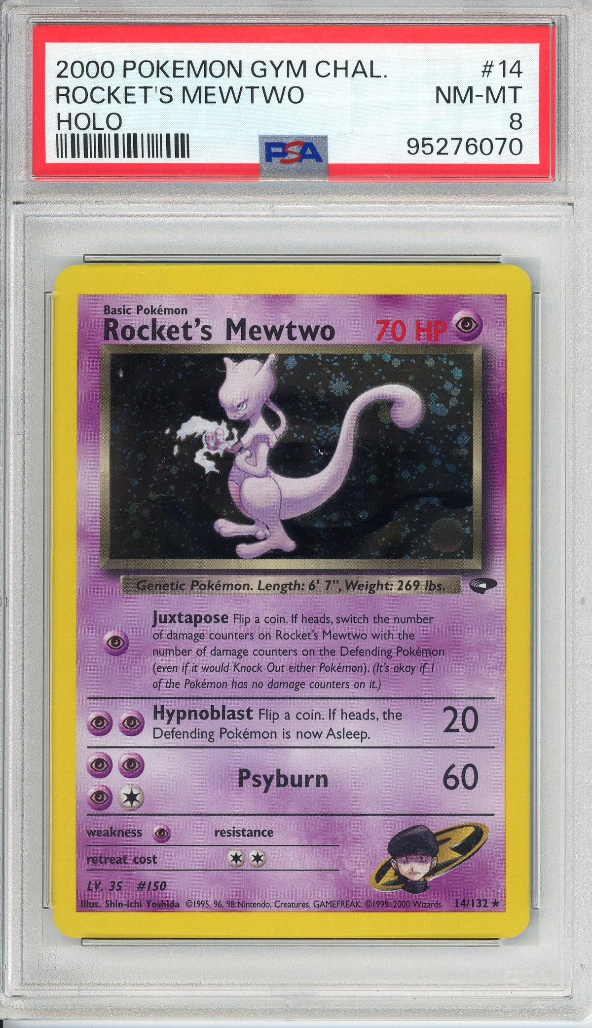 Pokemon Graded: Rocket's Mewtwo Holo PSA 8