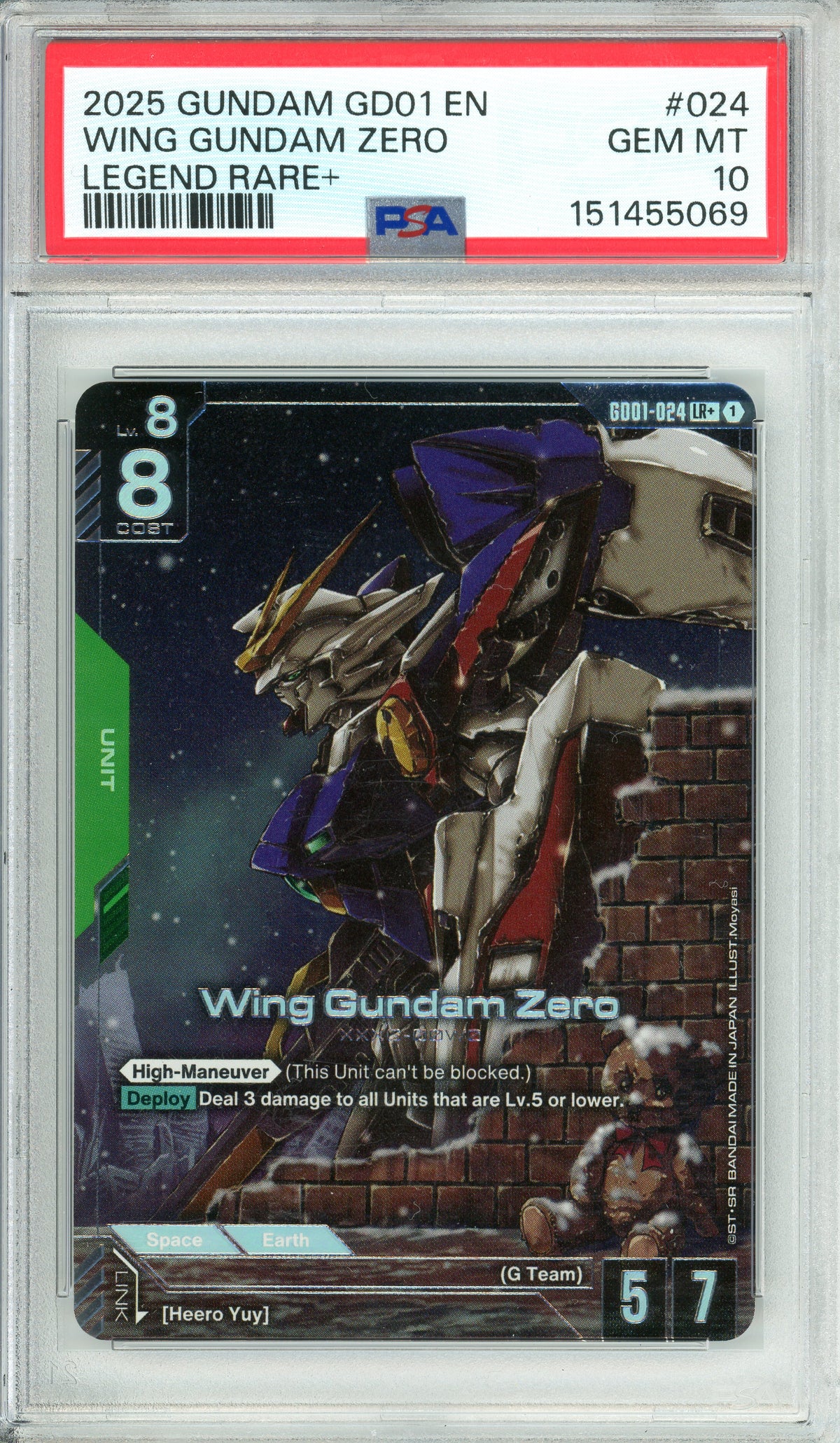 Gundam Graded: Wing Gundam Zero #24 Legend Rare (2025) PSA 10