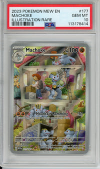 Pokemon Graded: Machoke 177/165 Scarlet & Violet (2023) Illustration Rare PSA 10