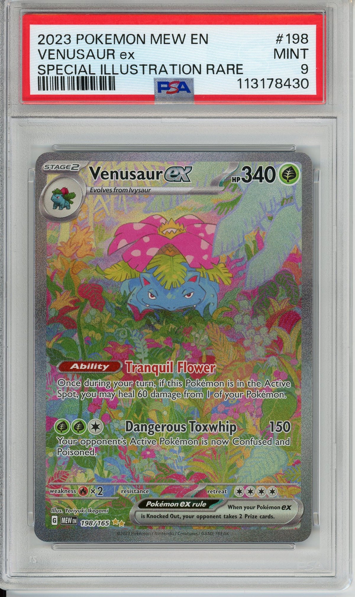 Pokemon Graded: Venusaur ex PSA 9