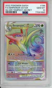 Pokemon Graded: Serperior VSTAR PSA 10 Double Infinity Gaming Pokemon Graded: Serperior VSTAR PSA 10 Double Infinity Gaming