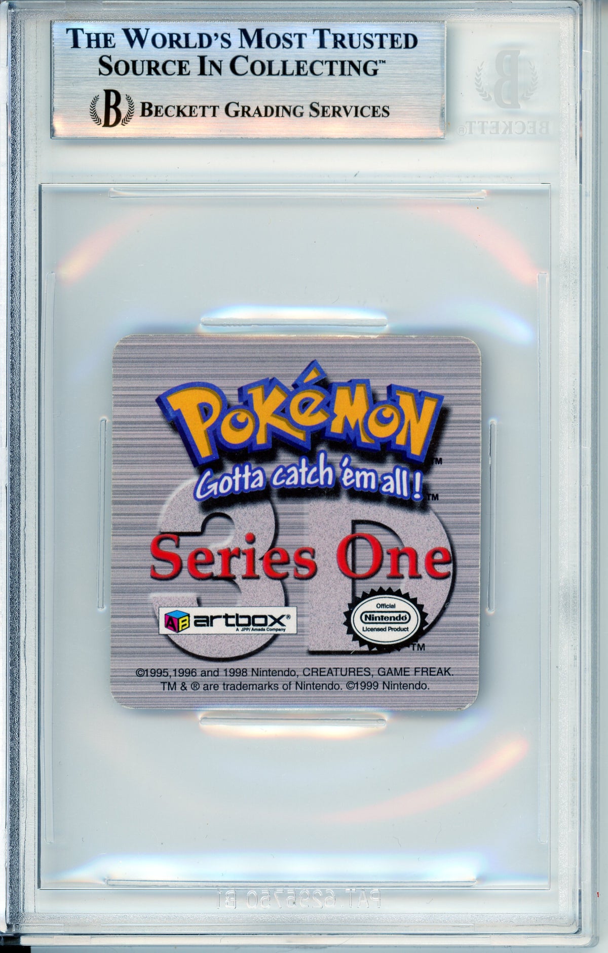 Pokemon Graded: Charizard #S-3 Action Flips Series One (1999) Beckett 8