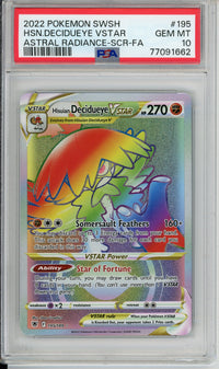 Pokemon Graded: Hisuian Decidueye VSTAR PSA 10