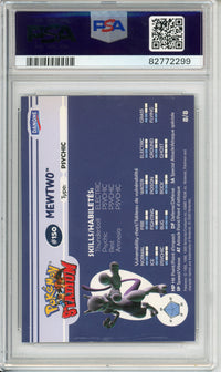 Pokemon Graded: Mewtwo #8 Danone Stadium (2000) Shiny PSA 9