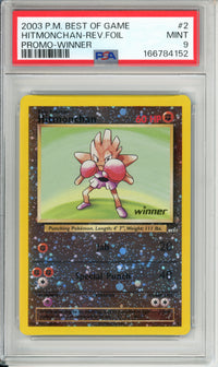 Pokemon Graded: Hitmonchan #2 Best Of The Game (2003) Winner Rev. Foil PSA 9