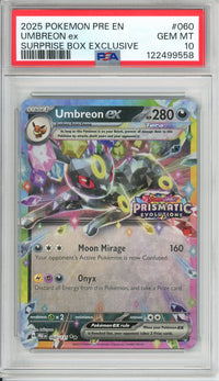 Pokemon Graded: Umbreon ex Surprise Box Exclusive PSA 10