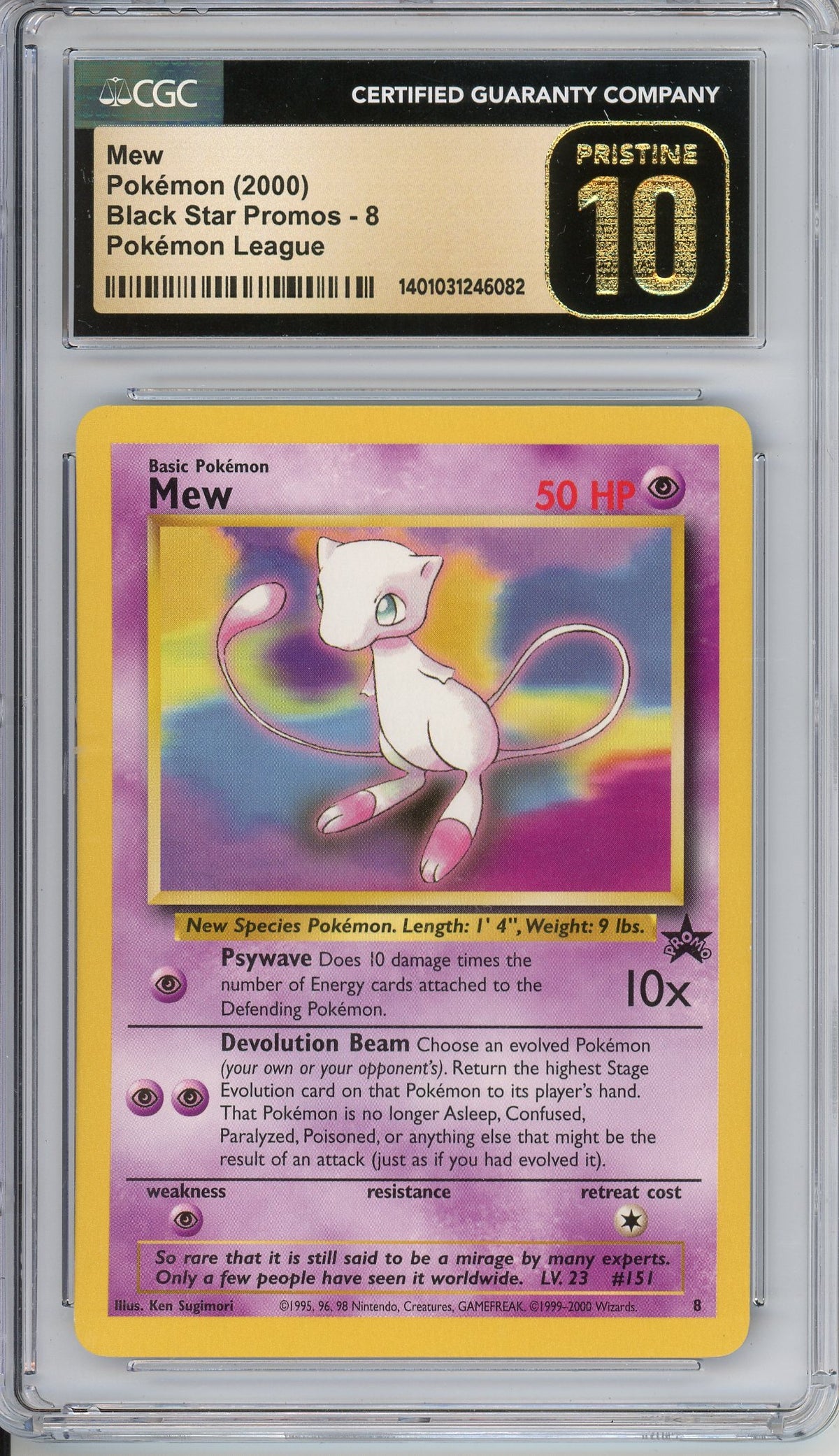 Pokemon Graded: Mew Promo CGC Pristine 10