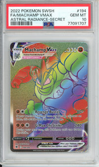 Pokemon Graded:  Machamp VMAX PSA 10