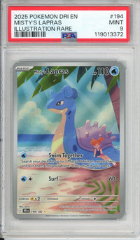 Pokemon Graded: Misty's Lapras 194/182 Destined Rivals (2025) IR Holo PSA 9