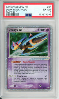 Pokemon Graded: Deoxys ex 93/106 Emerald (2005) Holo PSA 6
