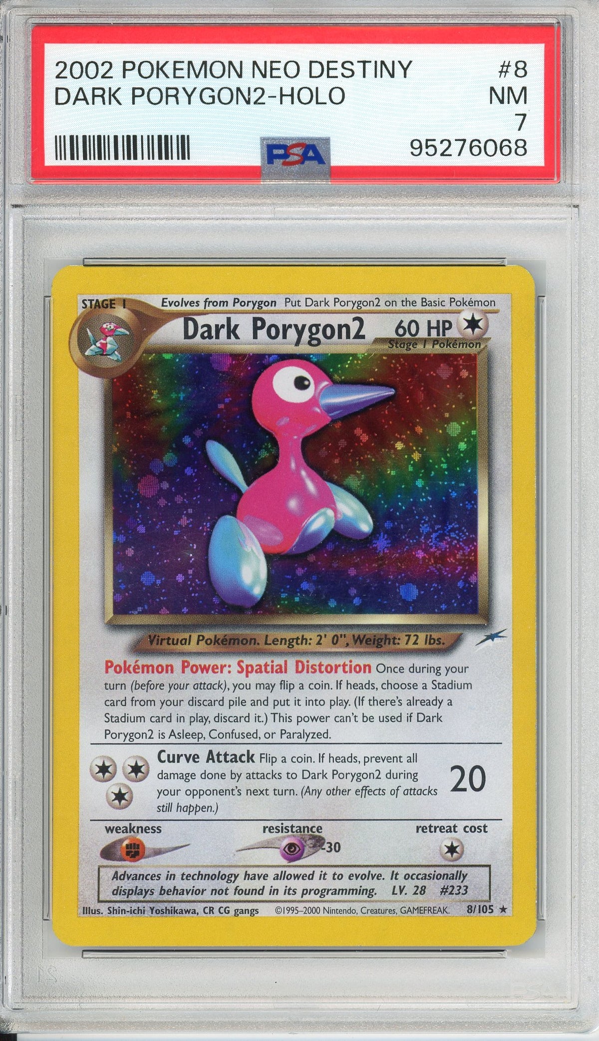 Pokemon Graded: Dark Porygon2 Holo PSA 7