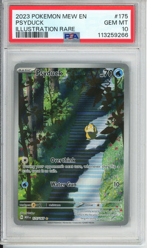 graded psyduck card Pokemon Graded: Psyduck PSA 10