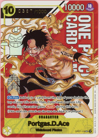 One Piece Single: Portgas D. Ace OP07-119 Serial Numbered Top Prize Promo NM