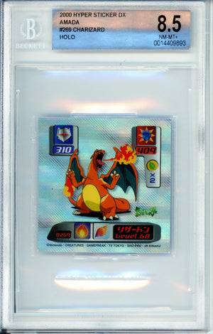 Pokemon Graded: Charizard #269 Hyper Sticker DX (2000) Beckett 8.5